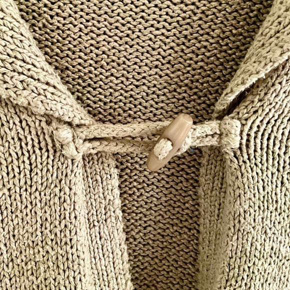 Woolrich Women’s Sweater knit Cardigan Tan Oatmeal Marine Shawl Collar Size L - Picture 4 of 12